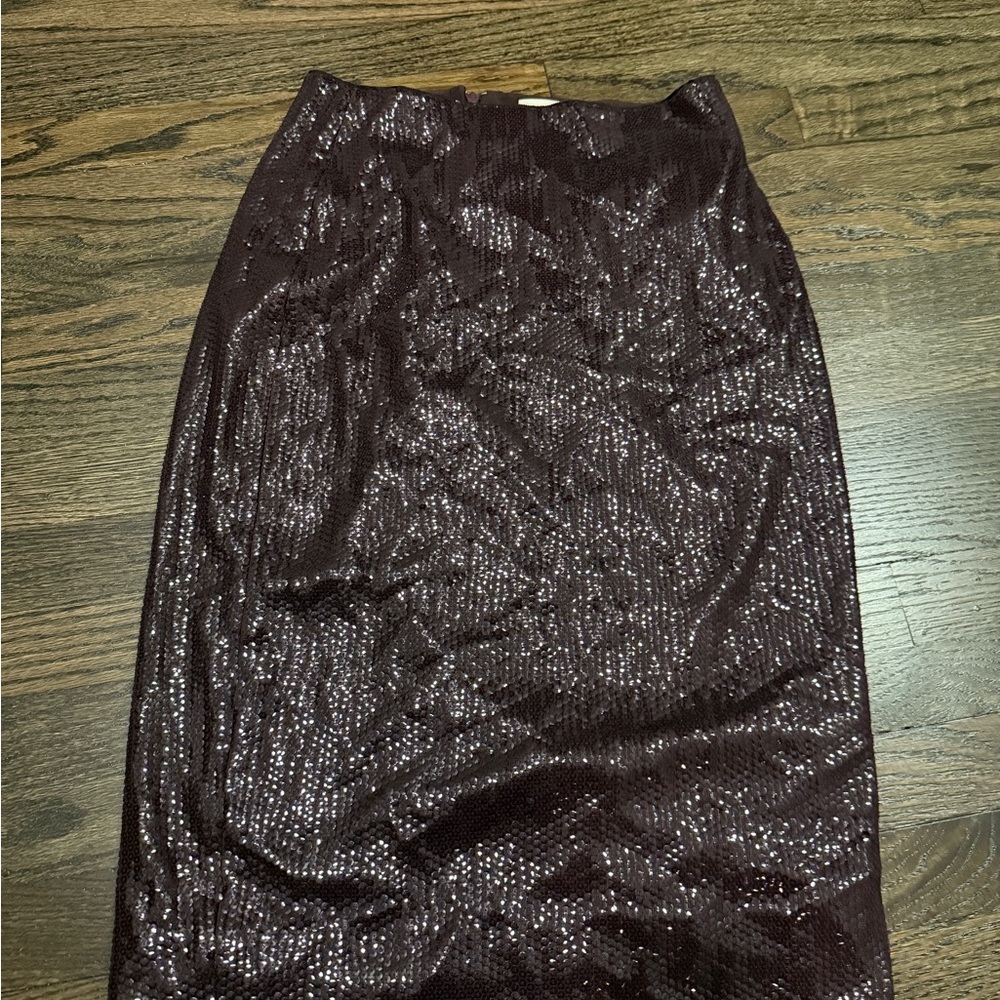 Jcrew collection Elegant Sequin Skirt - Burgundy - size 4